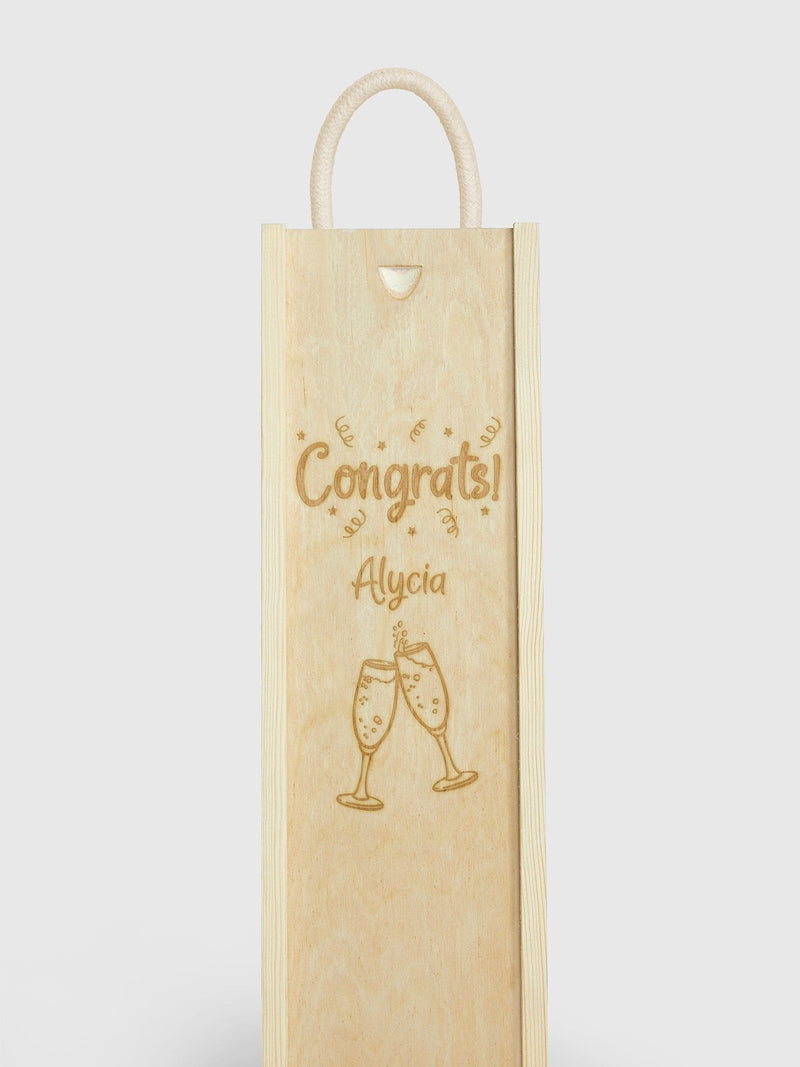 Bombay Sapphire personalised congratulations gin gift box - British product