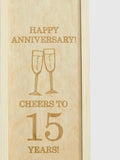 Gifted Drinks anniversary gift box with red wine, imported from the UK