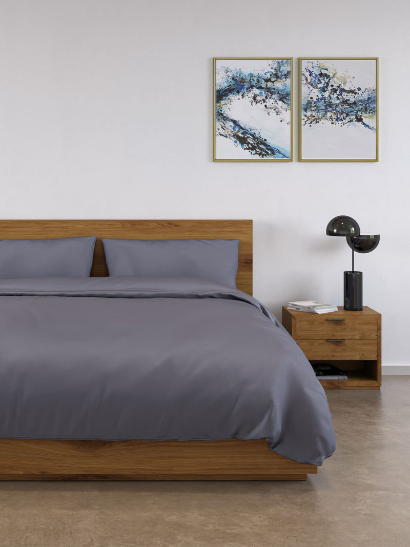 Panda Grey 100% Bamboo Hypoallergenic Bedding Set