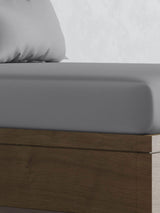 Panda Silver 100% Bamboo Hypoallergenic Fitted Bed Sheet
