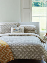 Scion Grey Cotton Snow Drop 100% Cotton Duvet Cover