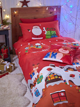 Catherine Lansfield Red Santa's Christmas Presents Duvet Cover and Pillowcase Set