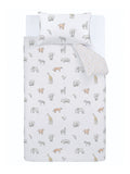 Bianca Kids Zoo Animals duvet cover and pillowcase set - British product