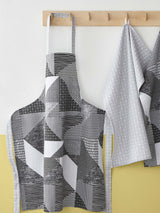 Catherine Lansfield Grey Larsson Geo Kitchen Apron 70 x 80cm