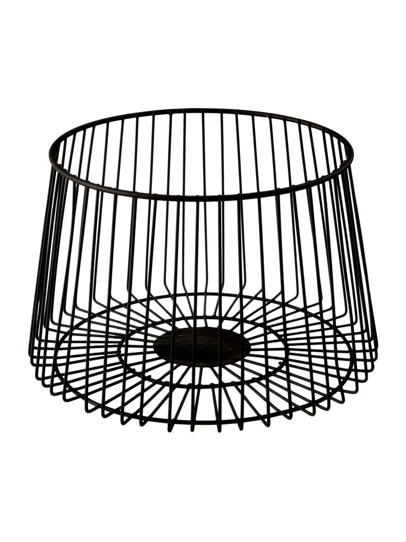 Interiors by Premier Black Matte Black Vertex Deco Fruit Basket
