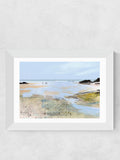 East End Prints blue sea view framed art print - British product
