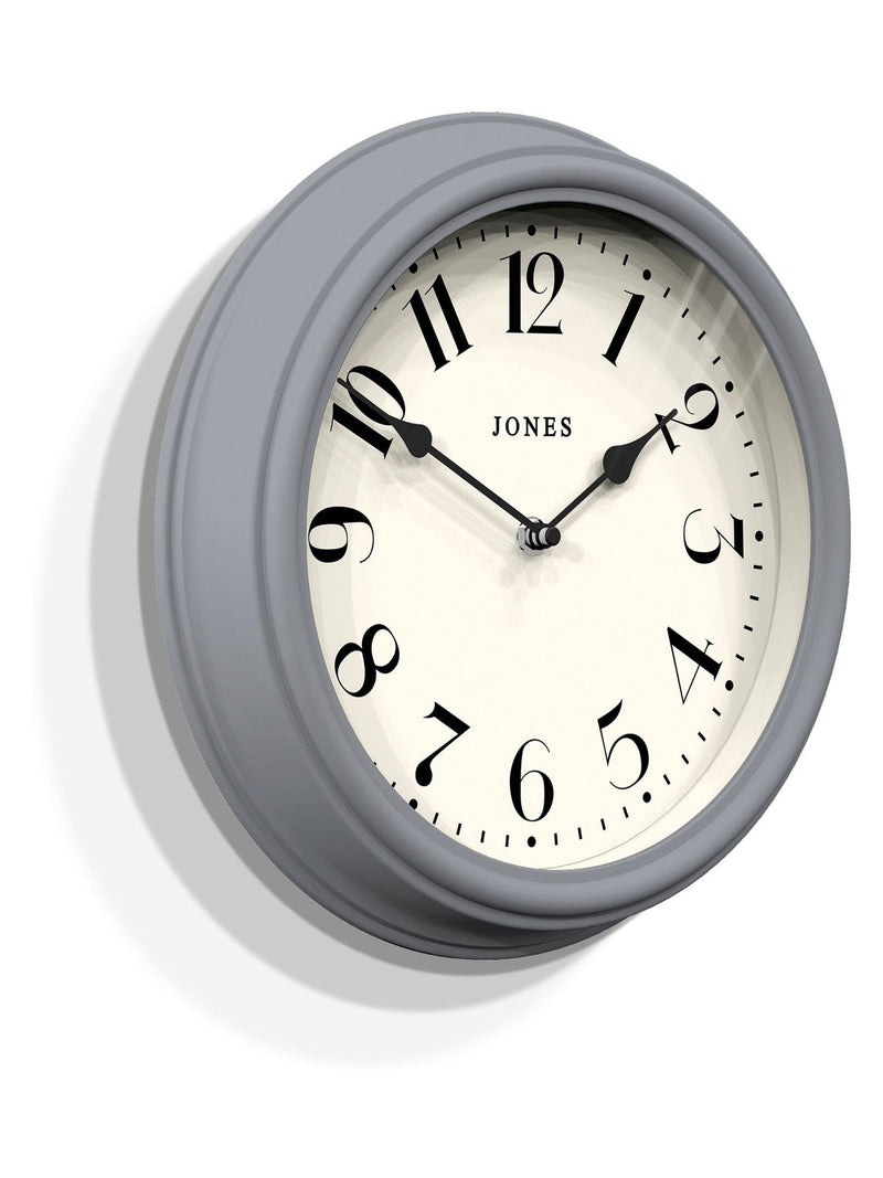 Jones Clocks French Navy Blue wall clock 30.5cm diameter, UK version
