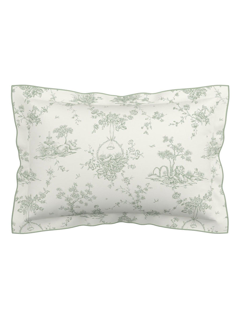 V&A Green Garden Of Love duvet cover and pillowcase set (British brand)