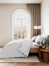 Bedeck of Belfast White 400 Thread Count Cotton Sateen Fitted Bed Sheet