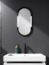 Showerdrape Silver Putney Oval Wall Mirror 80 x 40cm