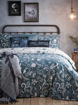 Furn Blue/Grey Spellbound Brushed Cotton Duvet Cover and Pillowcase Set