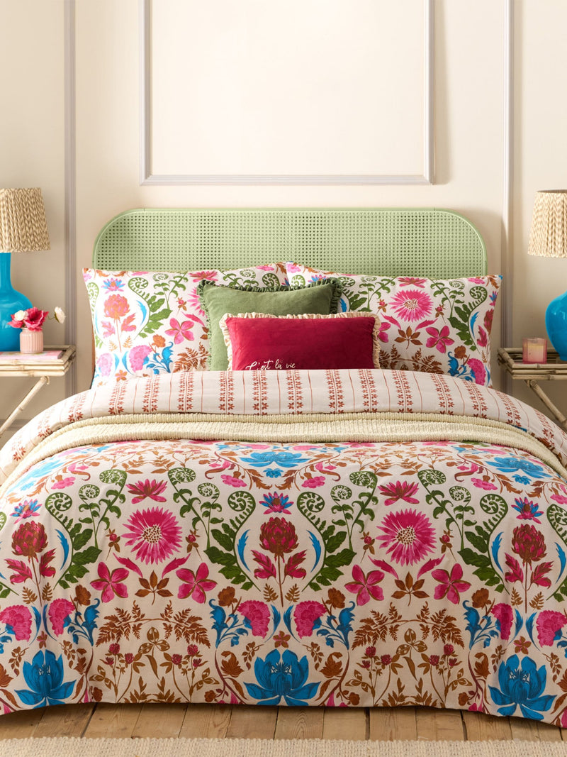 Furn Linen Curious Lotus Floral Duvet Cover Set