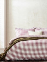 Yard Berry Barton Check Cotton Duvet Cover and Pillowcase Set