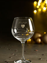 Loveabode Personalised Diamanté Look Gin Glass 700ml