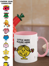 Star Editions Personalised Little Miss Colour Handle Porcelain Mug