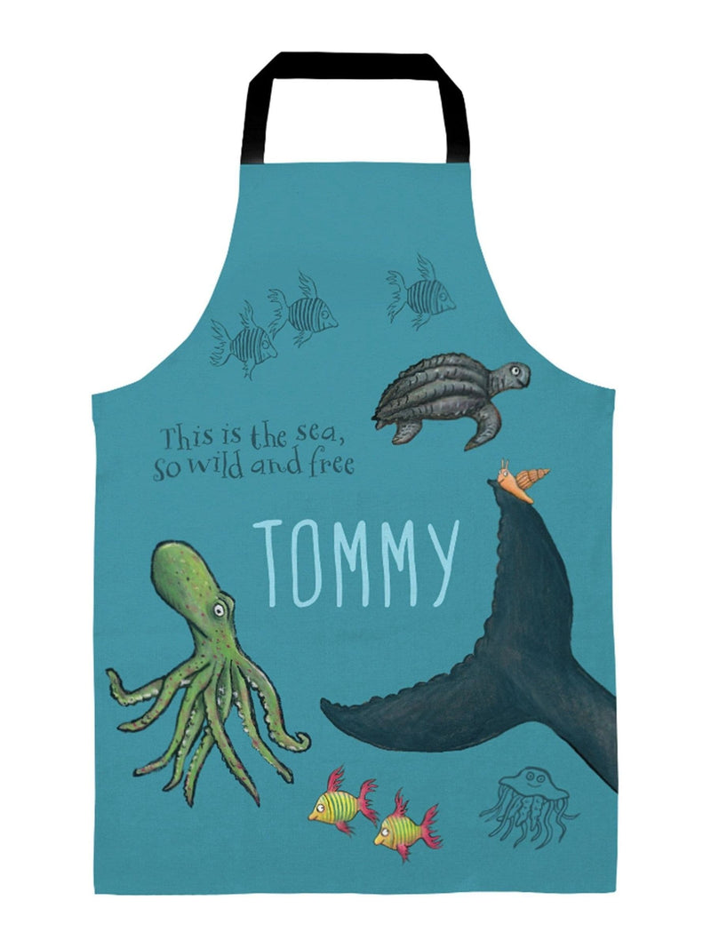 Star Editions personalised The Snail and the Whale children's apron (British brand)