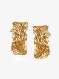 Hermina Athens Gold Plated Nike Foil Earrings