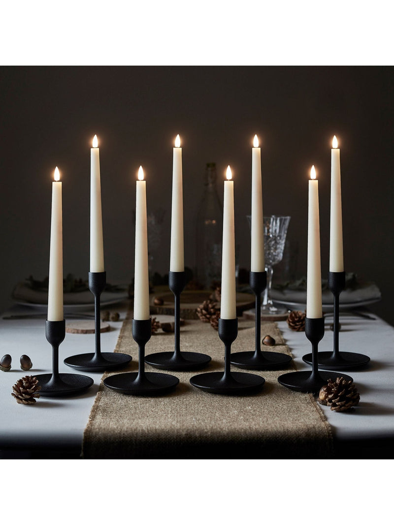 Lights4fun Ivory TruGlow® Remote Control LED Taper Candles