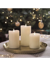 Lights4fun TruGlow Dripping Wax LED Pillar Candle Trio