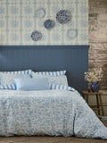 Burleigh Arden light blue duvet cover set single - British product