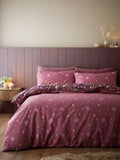 Catherine Lansfield Plum Enchanted Twilight Animals Duvet Cover and Pillowcase Set - British product