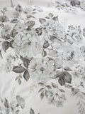 Catherine Lansfield silver grey elinda floral reversible duvet cover set - British product
