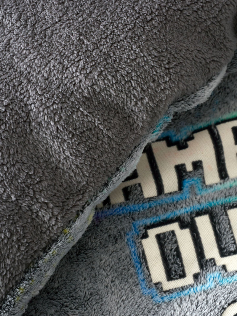 Catherine Lansfield Black Game Over Glow in the Dark Fleece Duvet Cover Set - British product