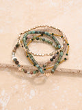 FatFace green stretch stack bracelet 18cm - British product