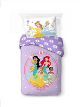 Disney Princess Purple Heart of Gold Duvet Cover with Pillowcase Single