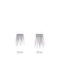 Sweed No Lash Cluster Duo false eyelashes with 10mm and 12mm clusters (British brand)