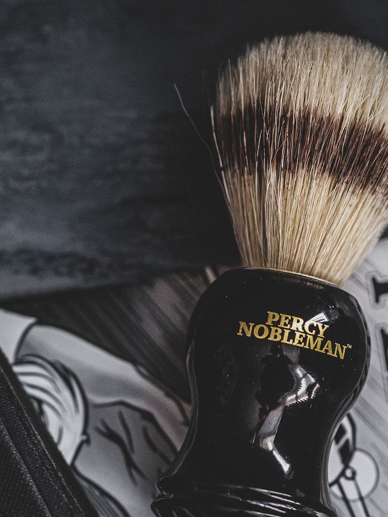 Percy Nobleman shaving brush, imported from the UK