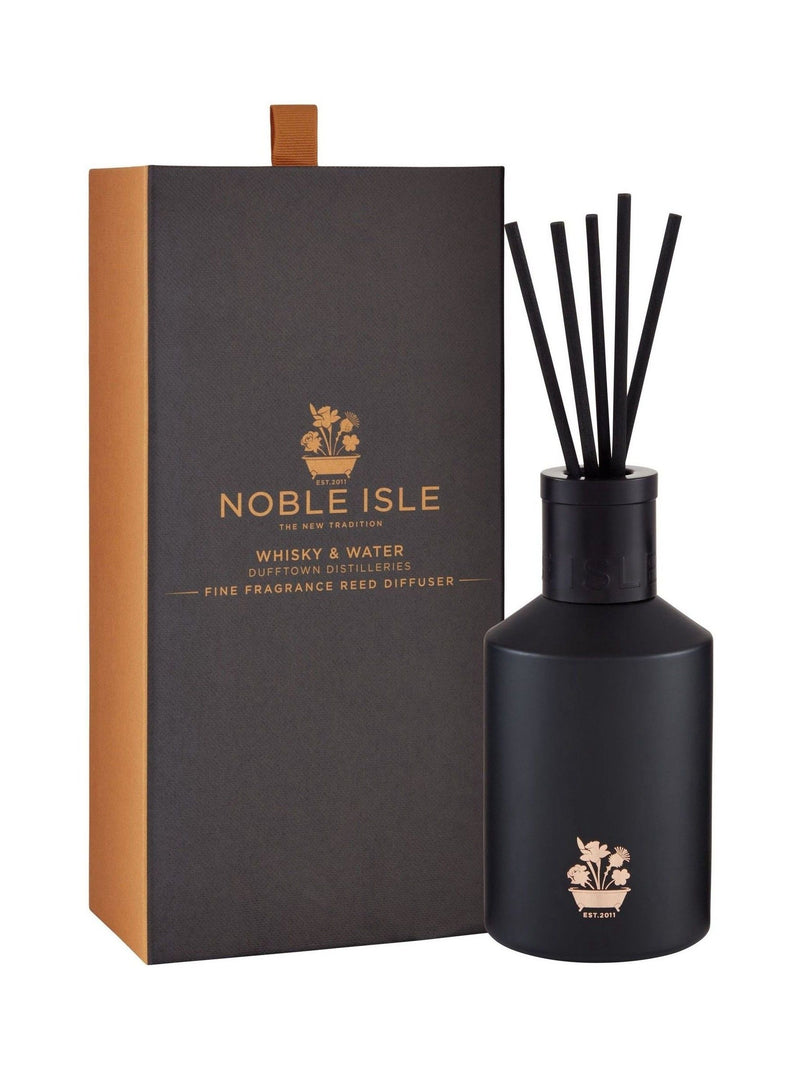 Noble Isle Whisky & Water reed diffuser 180ml, imported from the UK
