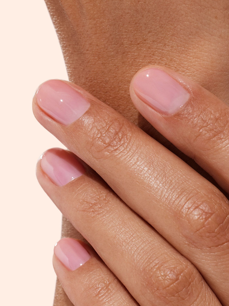 Manucurist nail polish with pink glow, imported from the UK
