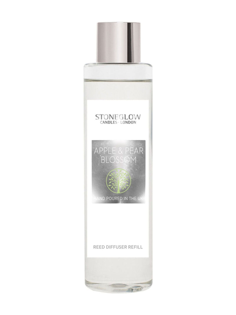 Stoneglow Apple & Pear Blossom reed diffuser refill 210ml (British brand)