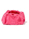 The Flat Lay Co. pink parachute open flat drawstring makeup bag 18cm (British brand)