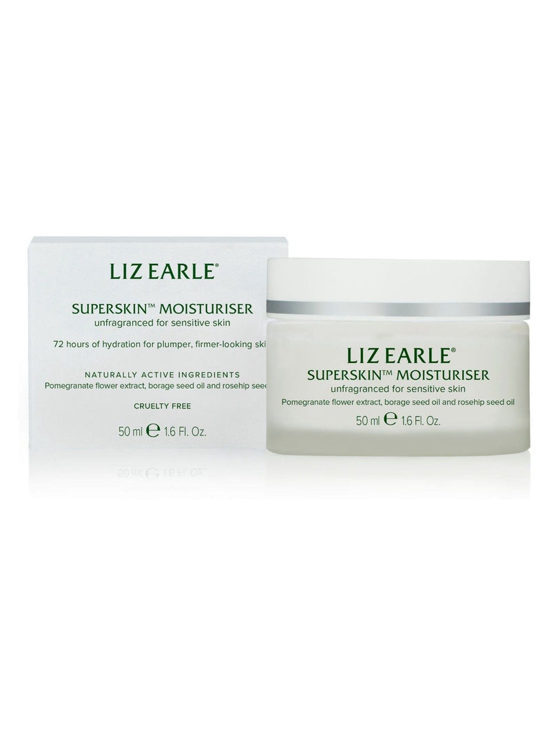 Liz Earle Superskin unfragranced facial moisturiser for sensitive skin 50ml, UK version
