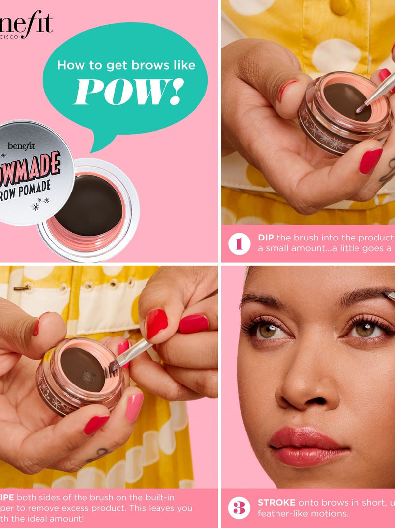 Creamy Waterproof Brow Pomade with 36-Hour Wear