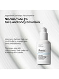 The Ordinary Niacinamide 5 Face and Body Emulsion 100ml