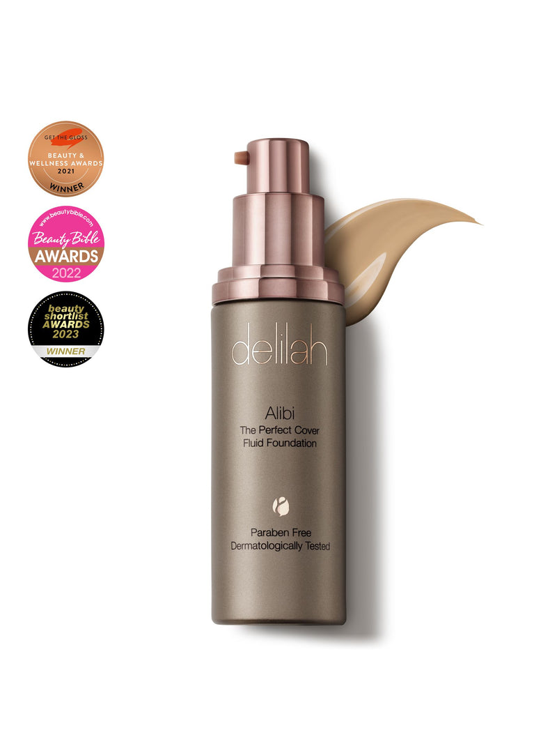 Delilah Alibi Fluid Foundation - British product