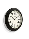 Jones Clocks Black Supper Club Roman Numeral Wall Clock 40cm, UK version