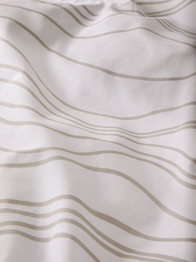Reversible duvet cover set in natural wave, imported from the UK