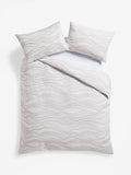 Reversible duvet cover set in natural wave, imported from the UK