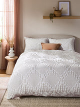 Natural Textured Duvet Cover and Pillowcase Set