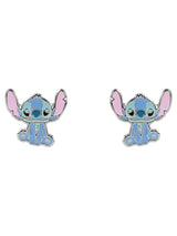 Peers Hardy Disney Lilo and Stitch Silver/Blue Stud Earrings
