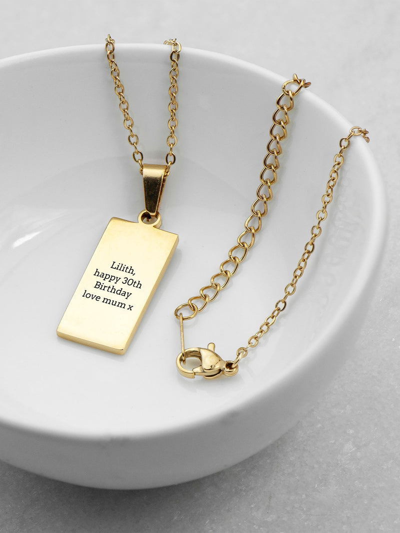 Treat Republic personalised tarot necklace, imported from the UK