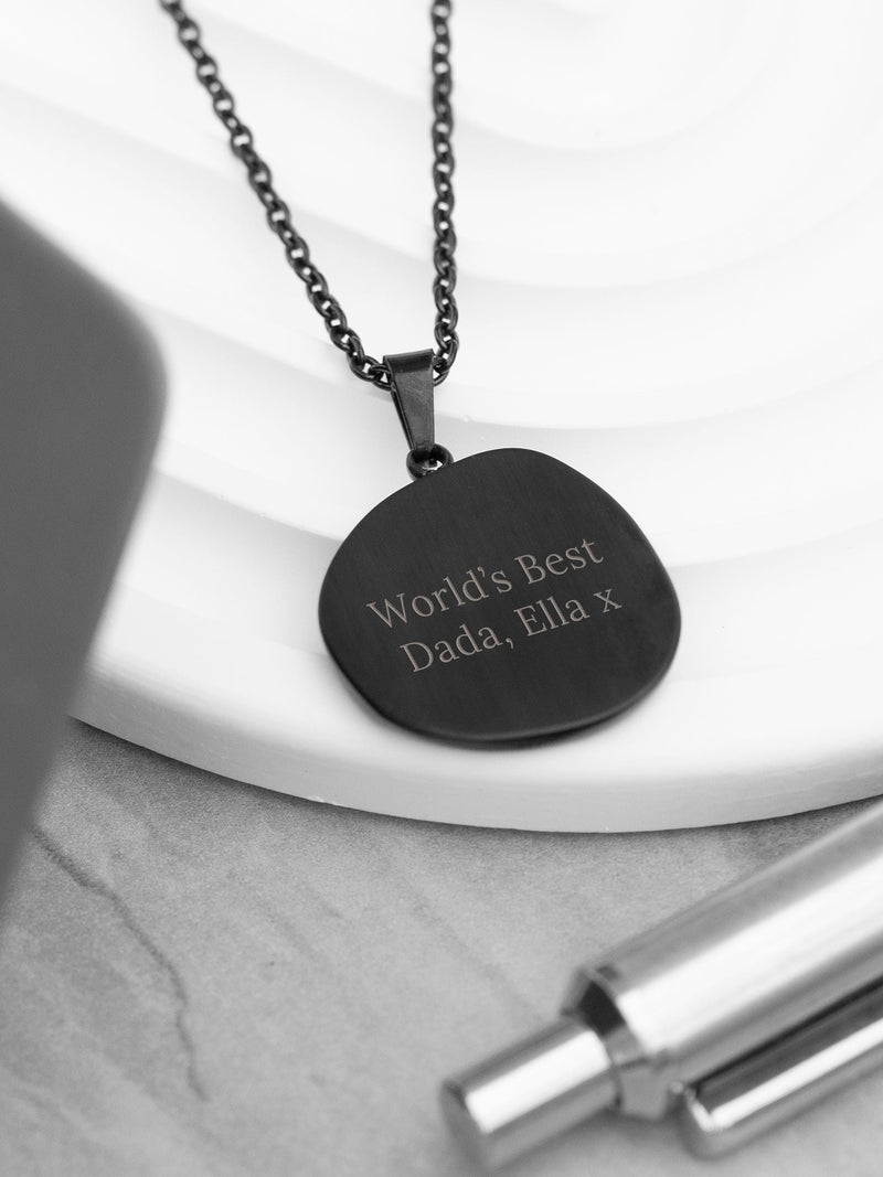 Treat Republic personalised compass amulet necklace 52cm chain, imported from the UK