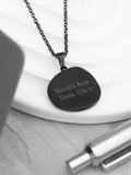 Treat Republic personalised compass amulet necklace 52cm chain, imported from the UK