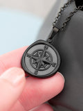 Treat Republic personalised compass amulet necklace 52cm chain, imported from the UK