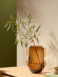 MADE.COM Brown Mira Glass Vase, imported from the UK