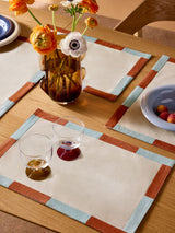 MADE.COM Willa Placemats Blue/Orange Set of 4